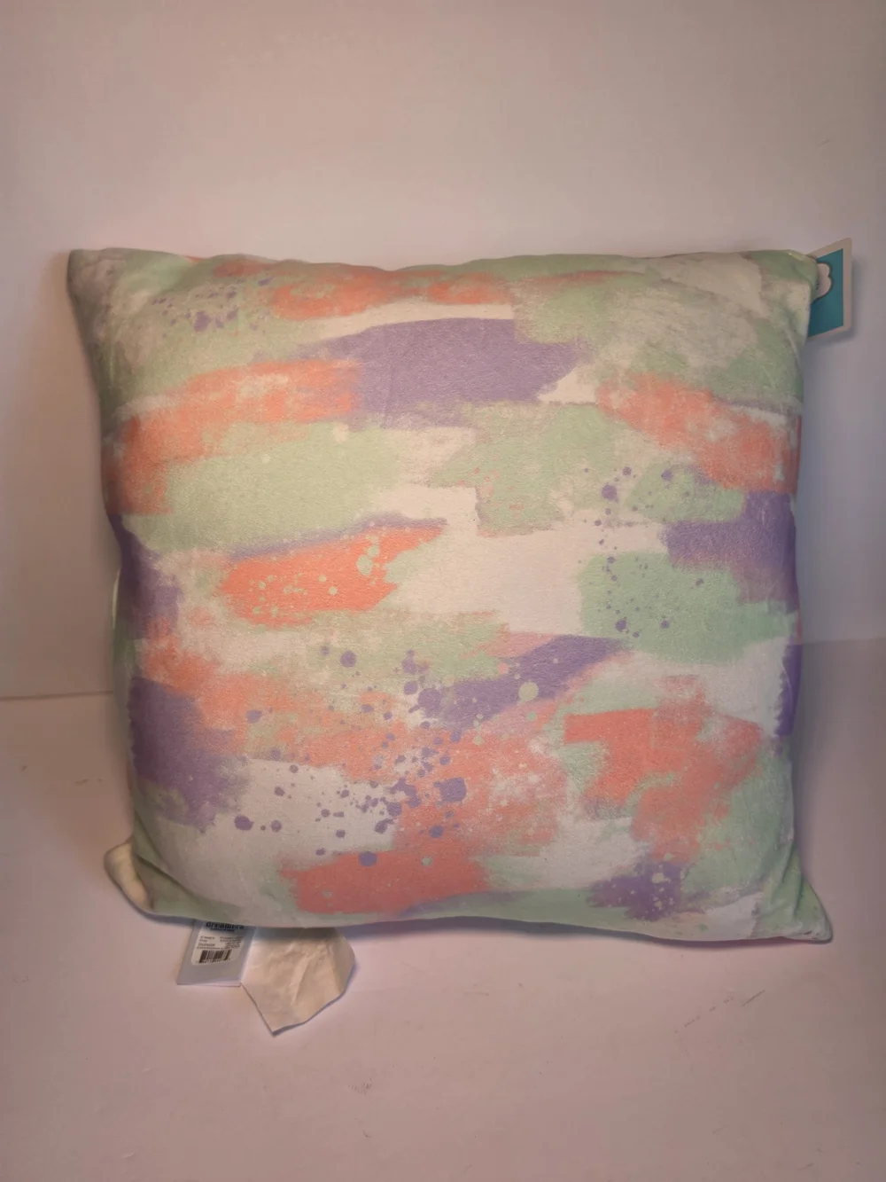 NWT Sequin Unicorn Pillow & Purple Colorful Watercolor Size 15 Inches X 15 Inch